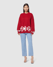 Load image into Gallery viewer, Gcds low band sweater: Men Knitwear Red | GCDS
