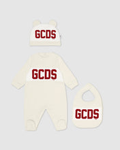 Load image into Gallery viewer, Gcds Logo band Three-Piece Baby Set: Unisex Playsuits and Gift Set Whitecap Grey | GCDS
