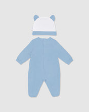 Load image into Gallery viewer, GCDS logo motif Three-piece Baby Gift Set: Unisex  Playsuits and Gift Set Light blue | GCDS
