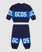 Load image into Gallery viewer, Baby GCDS logo motif tracksuit: Unisex  Hoodie and tracksuits  Dark Blue | GCDS
