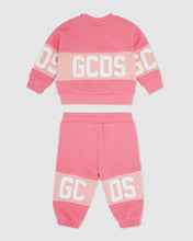 Load image into Gallery viewer, Baby GCDS logo motif tracksuit: Unisex  Hoodie and tracksuits  Cradle Pink | GCDS
