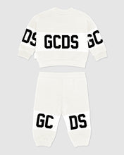 Load image into Gallery viewer, Baby GCDS logo motif tracksuit: Unisex  Hoodie and tracksuits  Off white | GCDS
