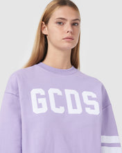 Load image into Gallery viewer, GCDS logo crewneck: Women Hoodies Lilac | GCDS
