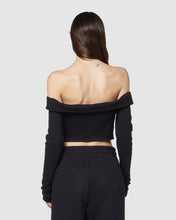 Load image into Gallery viewer, Jersey long sleeves top: Women Tops Black | GCDS
