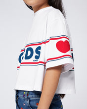 Load image into Gallery viewer, Crop GCDS logo t-shirt: Girl T-Shirts  White | GCDS
