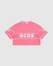 Load image into Gallery viewer, Crop GCDS logo t-shirt: Girl T-Shirts  Cradle Pink | GCDS
