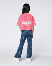 Load image into Gallery viewer, Crop GCDS logo t-shirt: Girl T-Shirts  Cradle Pink | GCDS
