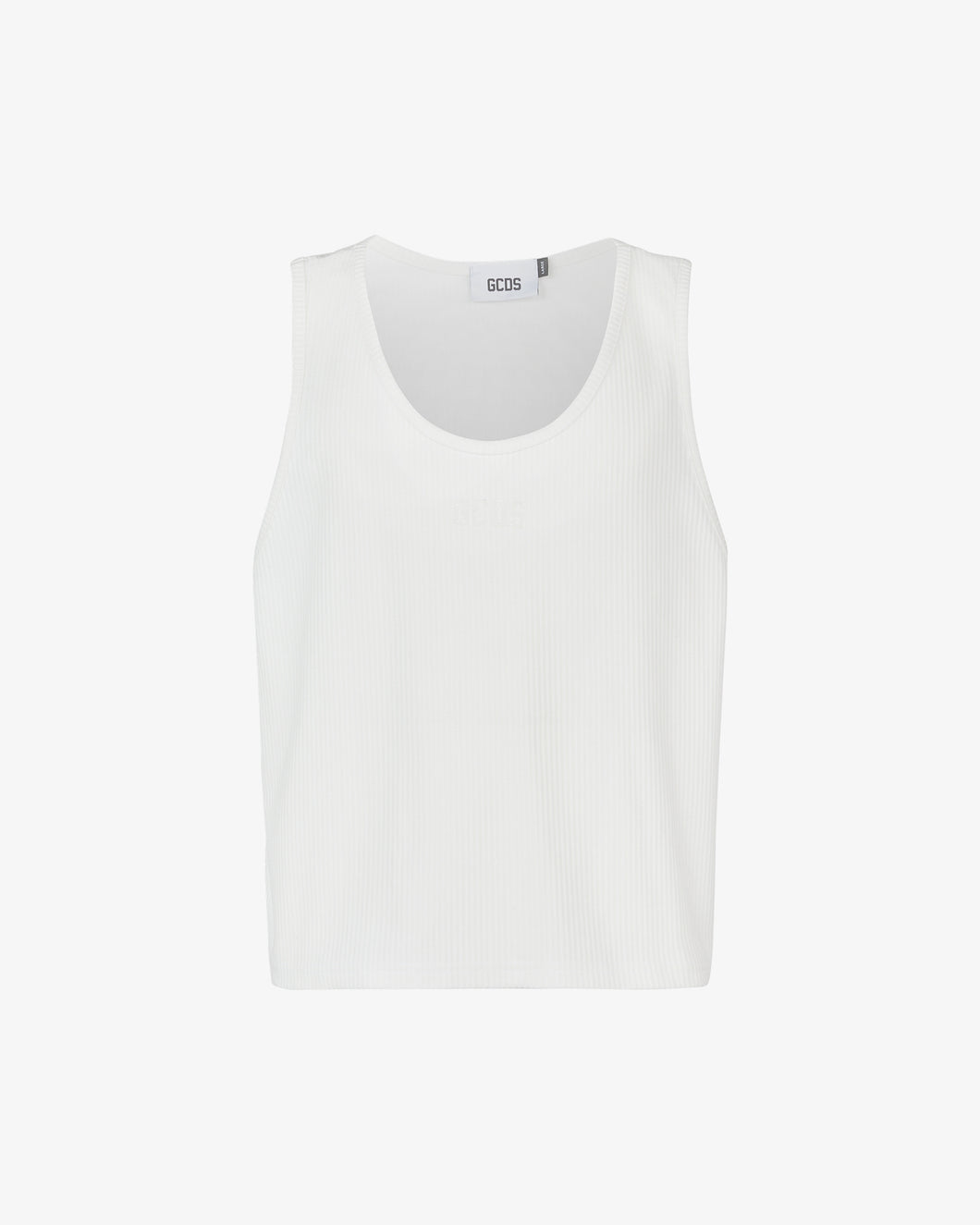 Bling Gcds Ribbed Tank Top | Men T-shirts White | GCDS®