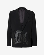 Load image into Gallery viewer, Gcds Graffiti Single Breasted Blazer  | Unisex Coats &amp; Jackets Black | GCDS®
