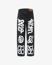 Load image into Gallery viewer, Gcds Graffiti Wide Denim Trousers | Men Trousers Black | GCDS®
