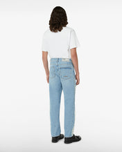 Load image into Gallery viewer, Ripped Wide Laser Denim Trousers | Men Trousers Light Blue | GCDS®
