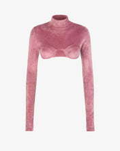 Load image into Gallery viewer, Velvet Top | Women Tops Mauve Pink | GCDS®
