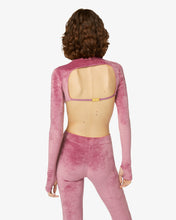 Load image into Gallery viewer, Velvet Top | Women Tops Mauve Pink | GCDS®
