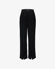 Load image into Gallery viewer, Tweed Trousers | Women Trousers Black | GCDS®
