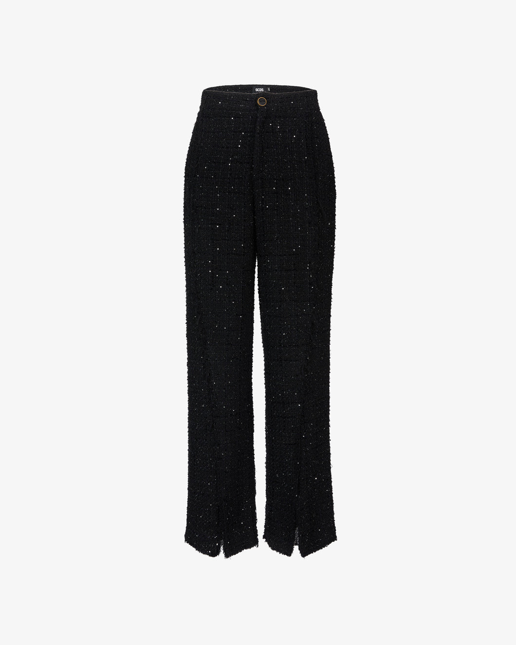 Tweed Trousers | Women Trousers Black | GCDS®