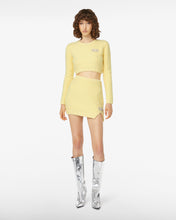 Load image into Gallery viewer, Gcds Hairy Sweater | Women Knitwear Yellow | GCDS®
