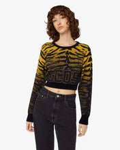 Load image into Gallery viewer, Zebra Lurex Jacquard Sweater | Women Knitwear Multicolor | GCDS®
