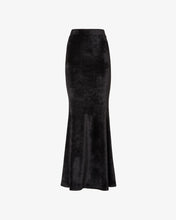 Load image into Gallery viewer, Velvet Long Skirt | Women Mini &amp; Long Skirts Black | GCDS®
