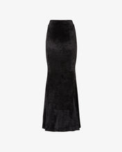 Load image into Gallery viewer, Velvet Long Skirt | Women Mini &amp; Long Skirts Black | GCDS®
