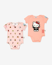 Load image into Gallery viewer, Hello Kitty Two-Piece Baby Bodysuit Set: Girl Playsuits and Gift Set Pink | GCDS

