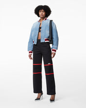 Load image into Gallery viewer, Hello Kitty Denim Bomber : Women Outerwear New Light Blue | GCDS
