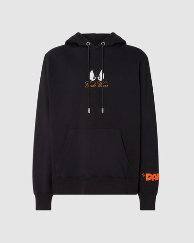 Daffy Duck regular hoodie: Men Hoodies Black | GCDS
