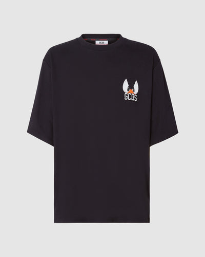 Daffy Duck oversized t-shirt: Men T-shirts Black | GCDS