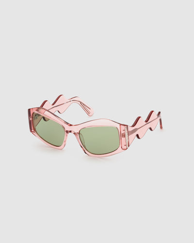GD023 GEOMETRIC SUNGLASSES: Unisex Sunglasses Pink | GCDS