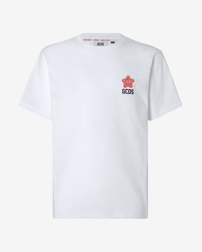 Patrick Star Embroidered Loose Gcds Tee : Men T-shirts White | GCDS