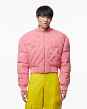 Load image into Gallery viewer, Patrick Hand Embroidered Cropped Bomber  : Men Outerwear Lilac | GCDS
