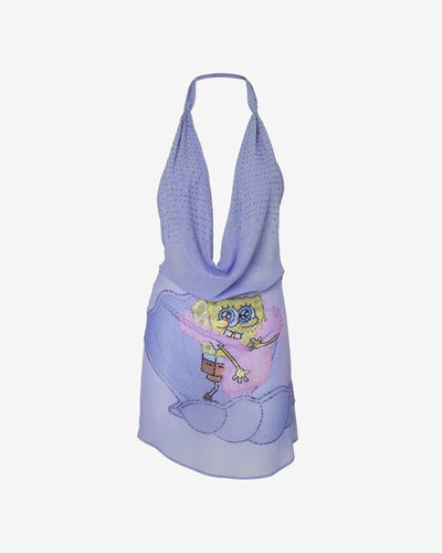 Spongebob Mini Dress  : Women Dress Lilac | GCDS