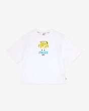 Load image into Gallery viewer, Junior Spongebob Italico T-Shirt: Boy T-shirts White | GCDS
