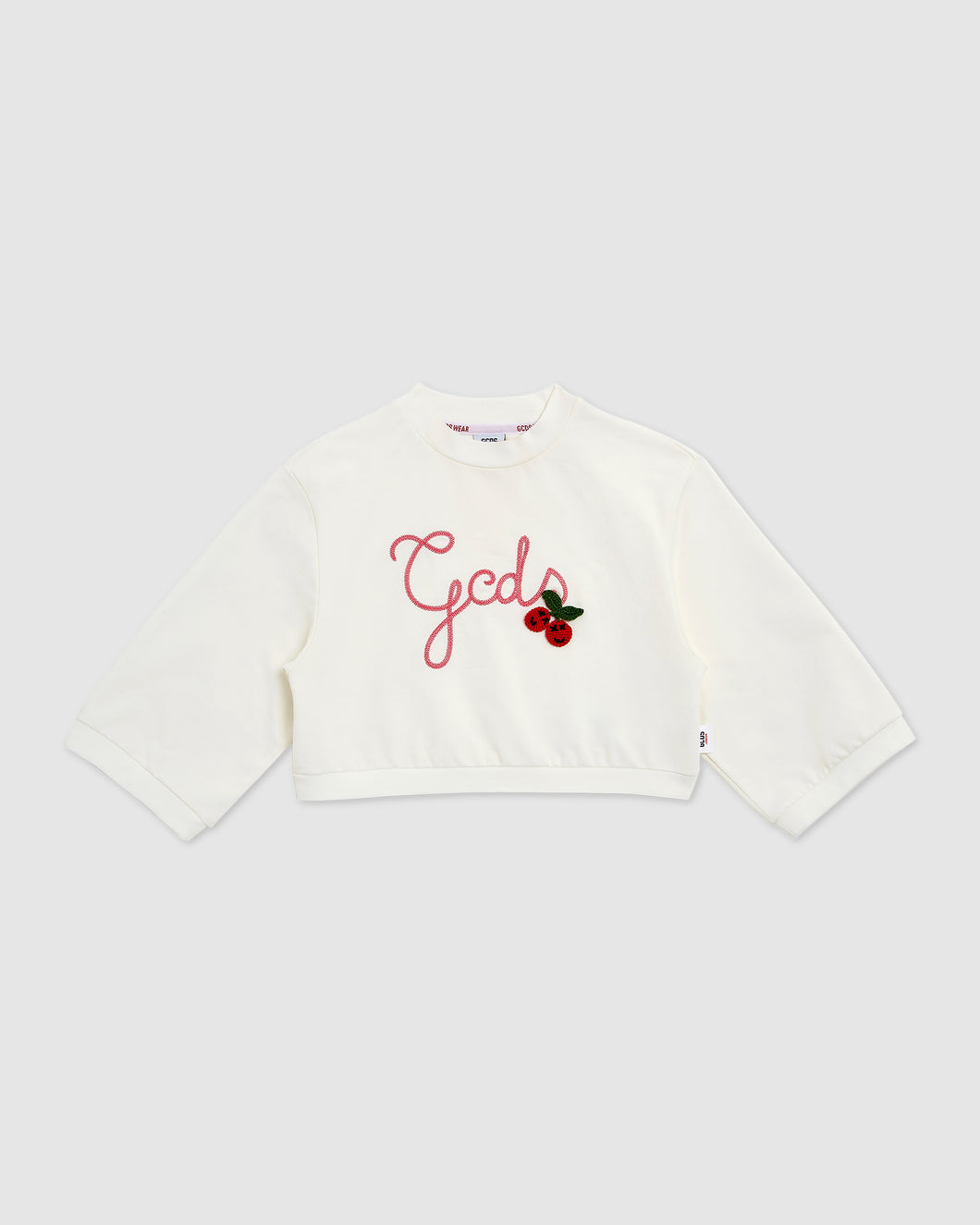 GCDS Cherry Hoodie: Girl Hoodie and tracksuits  Off white | GCDS
