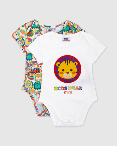 Animal Graphic Two-piece Playsuit: Unisex  Playsuits and Gift Set Multicolor | GCDS