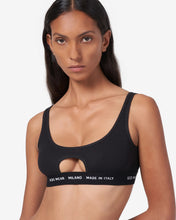 Load image into Gallery viewer, GCDS Wear oblò bra: Unisex Underwear Black | GCDS
