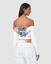 Load image into Gallery viewer, Longsleeves printed top: Women T-Shirts Dark White | GCDS
