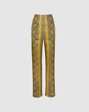 Load image into Gallery viewer, Sequin python pants: Women Trousers Yellow | GCDS
