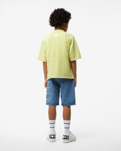 Load image into Gallery viewer, Junior Overdyed Gcds Logo Band T-Shirt: Boy T-shirts Lime | GCDS Spring/Summer 2023
