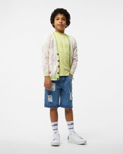 Load image into Gallery viewer, Junior Overdyed Gcds Logo Band T-Shirt: Boy T-shirts Lime | GCDS Spring/Summer 2023
