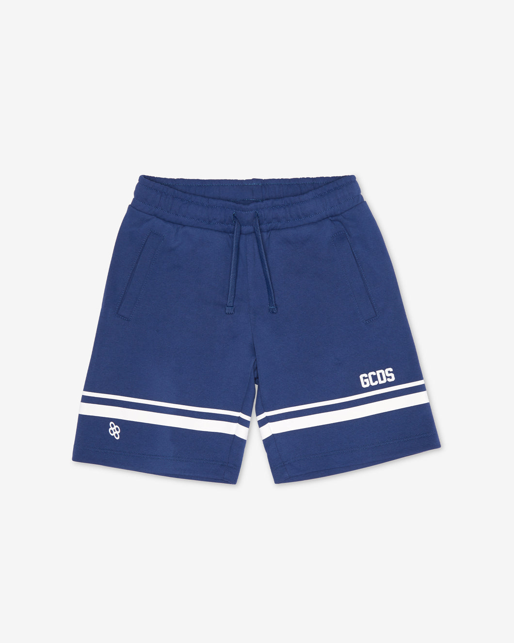 Junior Gcds Low Logo Band Bermuda: Boy Trousers & Shorts Blue | GCDS Spring/Summer 2023