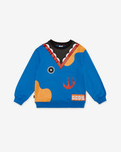 Load image into Gallery viewer, Junior Shark Crewneck: Boy Hoodies &amp; Sweatshirts Blue | GCDS Spring/Summer 2023
