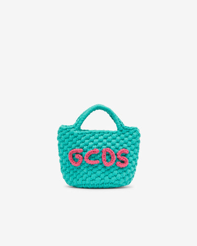 Junior Gcds Mini Crochet Bag: Girl Bags Light Blue | GCDS Spring/Summer 2023