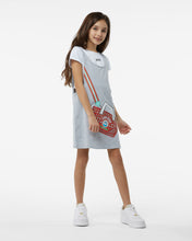 Load image into Gallery viewer, Junior &quot;Ciao Gcds&quot; T-Shirt Dress: Girl Dresses Grey | GCDS Spring/Summer 2023
