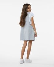 Load image into Gallery viewer, Junior &quot;Ciao Gcds&quot; T-Shirt Dress: Girl Dresses Grey | GCDS Spring/Summer 2023
