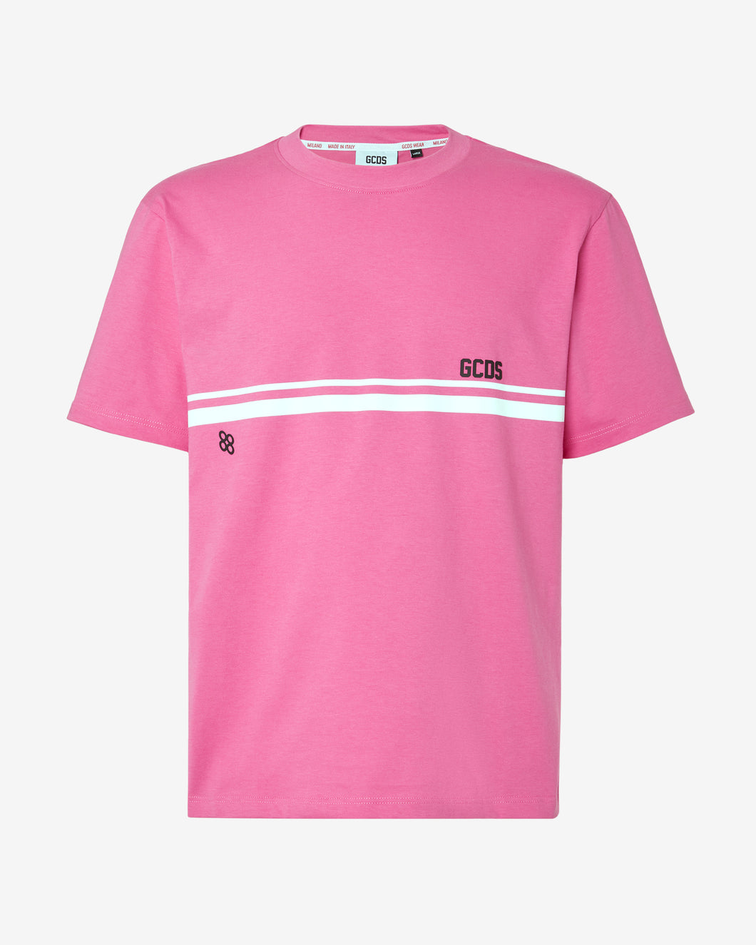 Gcds Low Logo Band Regular T-Shirt : Men T-shirts Fuchsia | GCDS Spring/Summer 2023