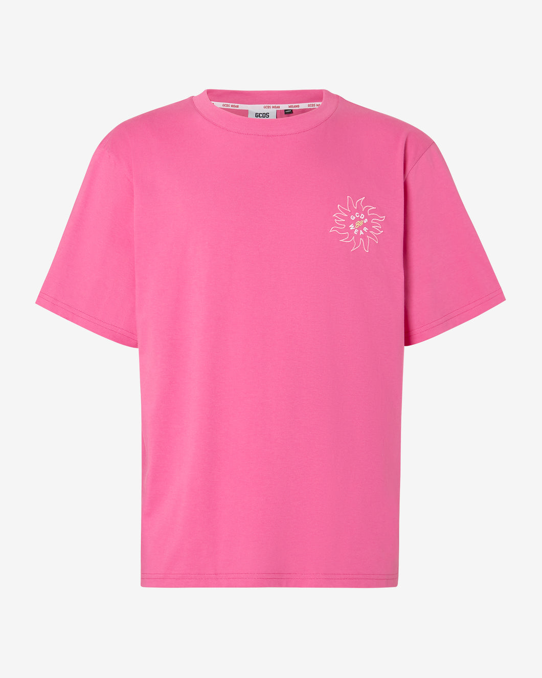 Surfing Wirdo Printed Loose T-Shirt : Men T-shirts Fuchsia | GCDS Spring/Summer 2023