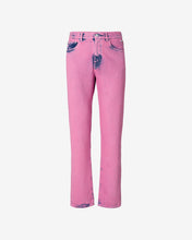 Load image into Gallery viewer, Bleached Straight Fit Denim : Men Trousers Fuchsia | GCDS Spring/Summer 2023
