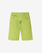 Load image into Gallery viewer, Bucket Bleached Bermuda : Men Trousers Lime | GCDS Spring/Summer 2023
