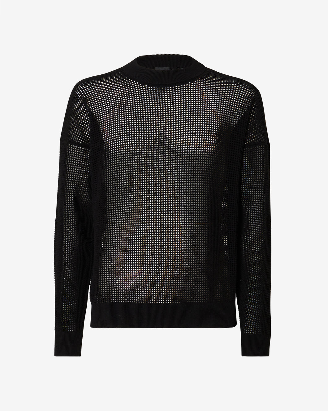 Gcds Logo Macramè Sweater : Men Knitwear Black | GCDS Spring/Summer 2023