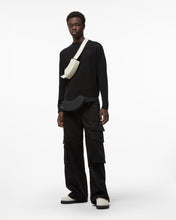 Load image into Gallery viewer, Gcds Logo Macramè Sweater : Men Knitwear Black | GCDS Spring/Summer 2023
